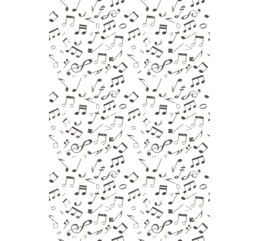 Musikalsk notasjon kaskade rullegardin barn - Tenstickers