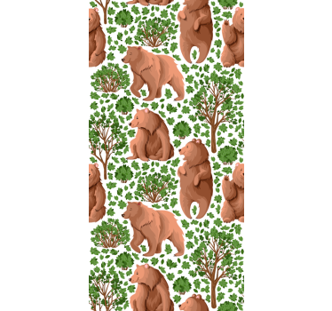 Med fauna treet dyr rullegardiner - Tenstickers