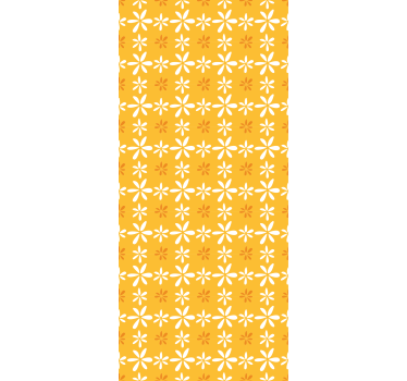 Små hvite blomster unger rullegardin - Tenstickers