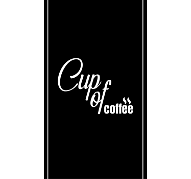 Kopp kaffe rullegardin kjøkken - Tenstickers
