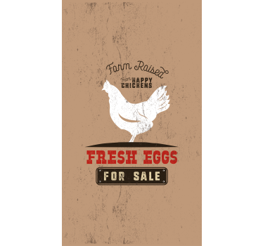Ferske egg til salgs rullegardin barn - Tenstickers