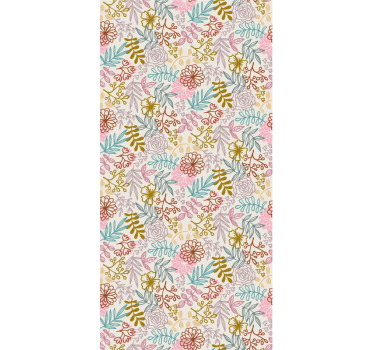 Fantasi minimalistisk blomster rullegardin - Tenstickers