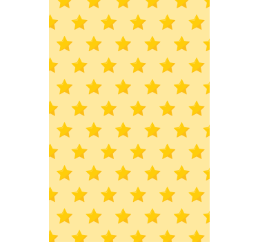 Gul klassisk stjerne originale rullegardin - Tenstickers