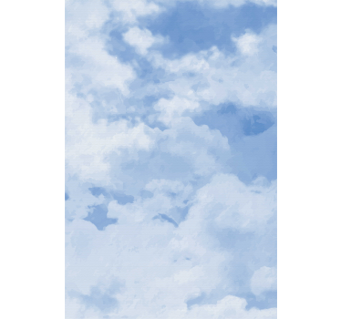 Lys blå himmel tekstur skyer rullegardin - Tenstickers