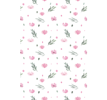 Delikat blomstertema rullegardin kjøkken - Tenstickers