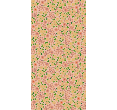 Blomstermønstre blomstrer rullegardin kjøkken - Tenstickers
