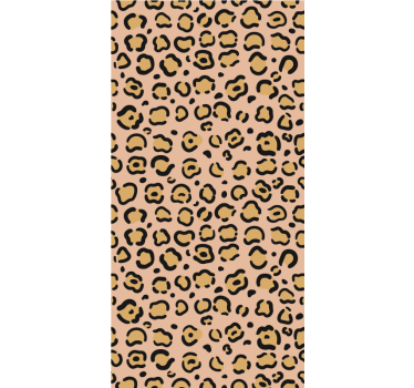 Leopard pastellfarget trykk barn rullegardin - Tenstickers