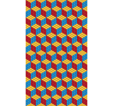 Rubik kube originalt mønster andre temaer rullegardin - Tenstickers