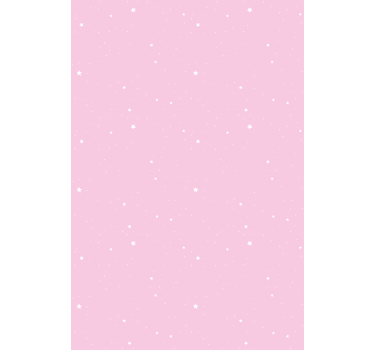 Hvite stjerner rosa bakgrunn barn rullegardin - Tenstickers