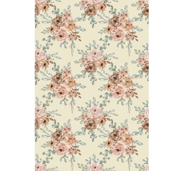 Romantiske store oljemaleri roser blomster rullegardin - Tenstickers