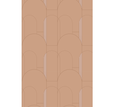 Geometriske kurver design rullegardin moderne - Tenstickers