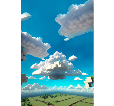 Himmel av kuber barn rullegardin - Tenstickers