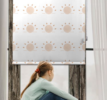 Abstrakt minimal sol nordisk rullegardin - Tenstickers