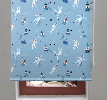 Astronauter og verdensrommet barn rullegardin - Tenstickers