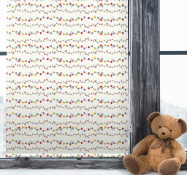 Fargerike strenglys rullegardin barn - Tenstickers
