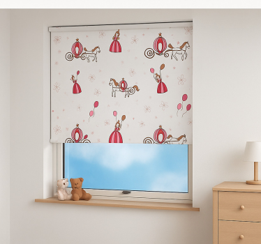 Fe-prinsesse rullegardin barn - Tenstickers