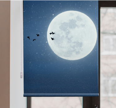 Fullmåne og himmel originale rullegardin - Tenstickers