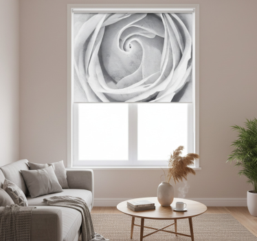 Hvit rullegardin 3d effekt marmor rose - Tenstickers