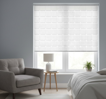 Hvit rullegardin gresite malla blanca - Tenstickers
