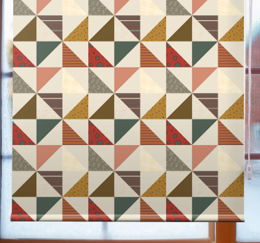 Lappeteppe geometrisk mer vintage rullegardin - Tenstickers