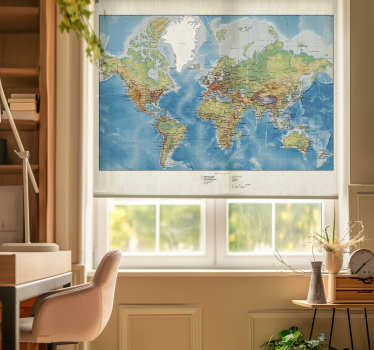 Mercator rullegardin verdenskart - Tenstickers