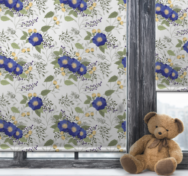 Multiflowers klassisk rullegardin - Tenstickers