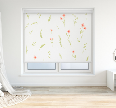 Pastell engblomster rullegardin barn - Tenstickers
