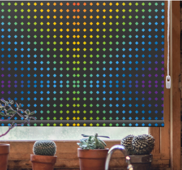 Regnbue mosaikk bakgrunn med farger tekstur rullegardin - Tenstickers
