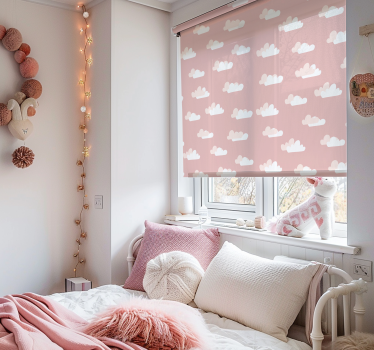 Rosa bakgrunn sky rullegardin - Tenstickers