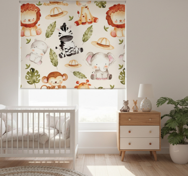 Rullegardin barn beige safari - Tenstickers