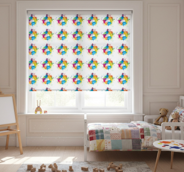 Rullegardin barn fargebakgrunn - Tenstickers