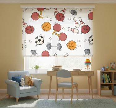 Rullegardin barn i doodleskisse stil - Tenstickers