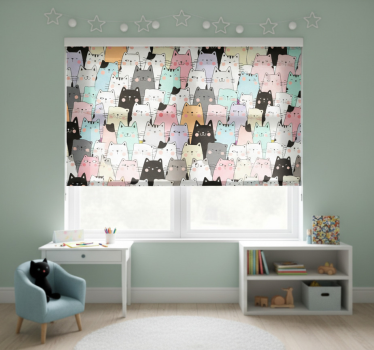 Rullegardin barn katter - Tenstickers