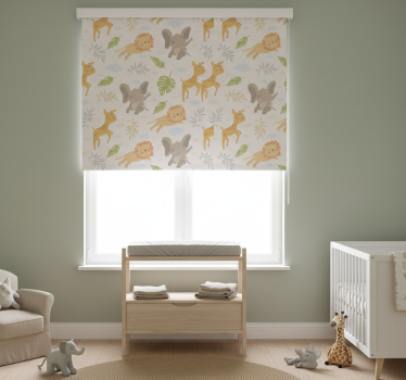 Rullegardin barn nordisk minimalisme safari - Tenstickers