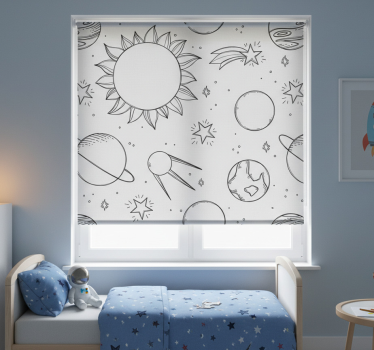 Rullegardin barn romtegning - Tenstickers