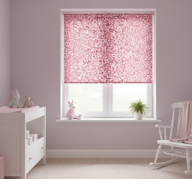 Rullegardin barn rosa glitrende - Tenstickers