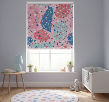 Rullegardin barn rosa terrazzo - Tenstickers