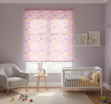 Rullegardin barn rosa sky design - Tenstickers