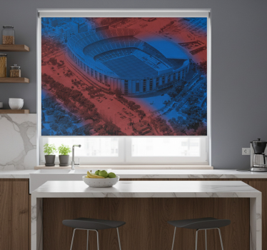 Rullegardin kjøkken fotomural barcelona camp nou 3d - Tenstickers