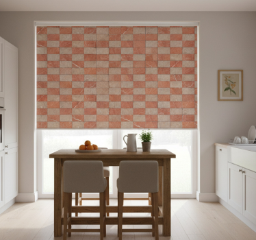 Rullegardin kjøkken geometriske beige fliser - Tenstickers
