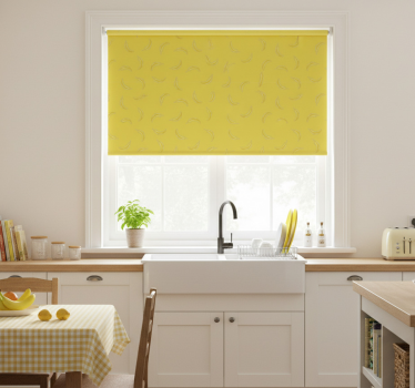 Rullegardin kjøkken i pantone bananas - Tenstickers