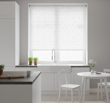 Rullegardin kjøkken med minimalistiske sekskantfliser - Tenstickers