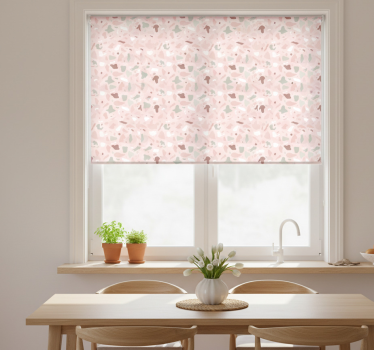 Rullegardin kjøkken rosa nyanser terrazzo mønster - Tenstickers