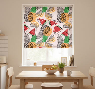 Rullegardin kjøkken sommertrykk ananas - Tenstickers