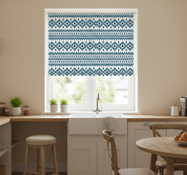 Rullegardin kjøkken tribal mønster aztec stil - Tenstickers