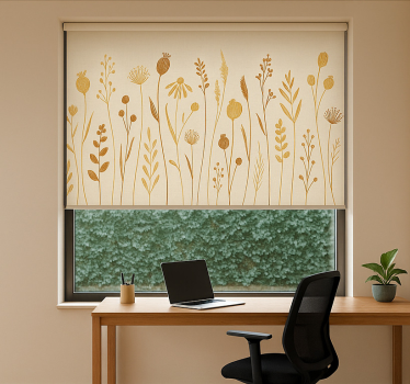 Rullegardin kontor trendy beige må-ha - Tenstickers
