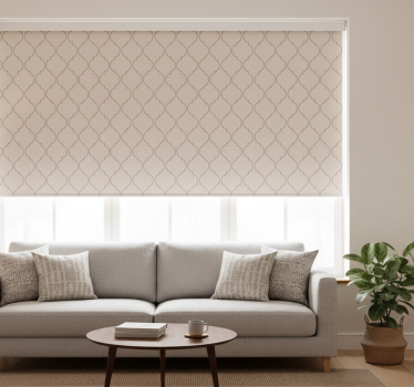 Rullegardin moderne taupe lin tekstur effekt - Tenstickers