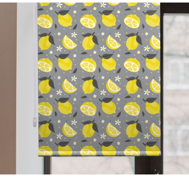 Sitron frukt mønster originale rullegardin - Tenstickers