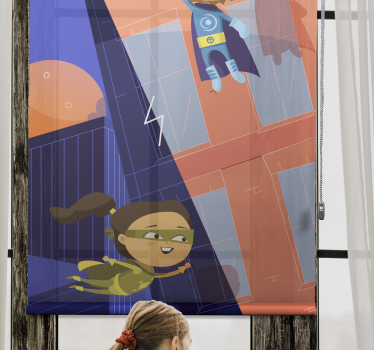 Superkids superhelt rullegardin - Tenstickers