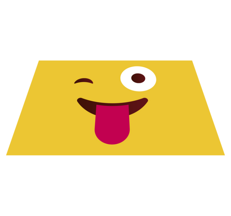 Moderne emoji-winking ansiktsbarn spisebrikker - Tenstickers